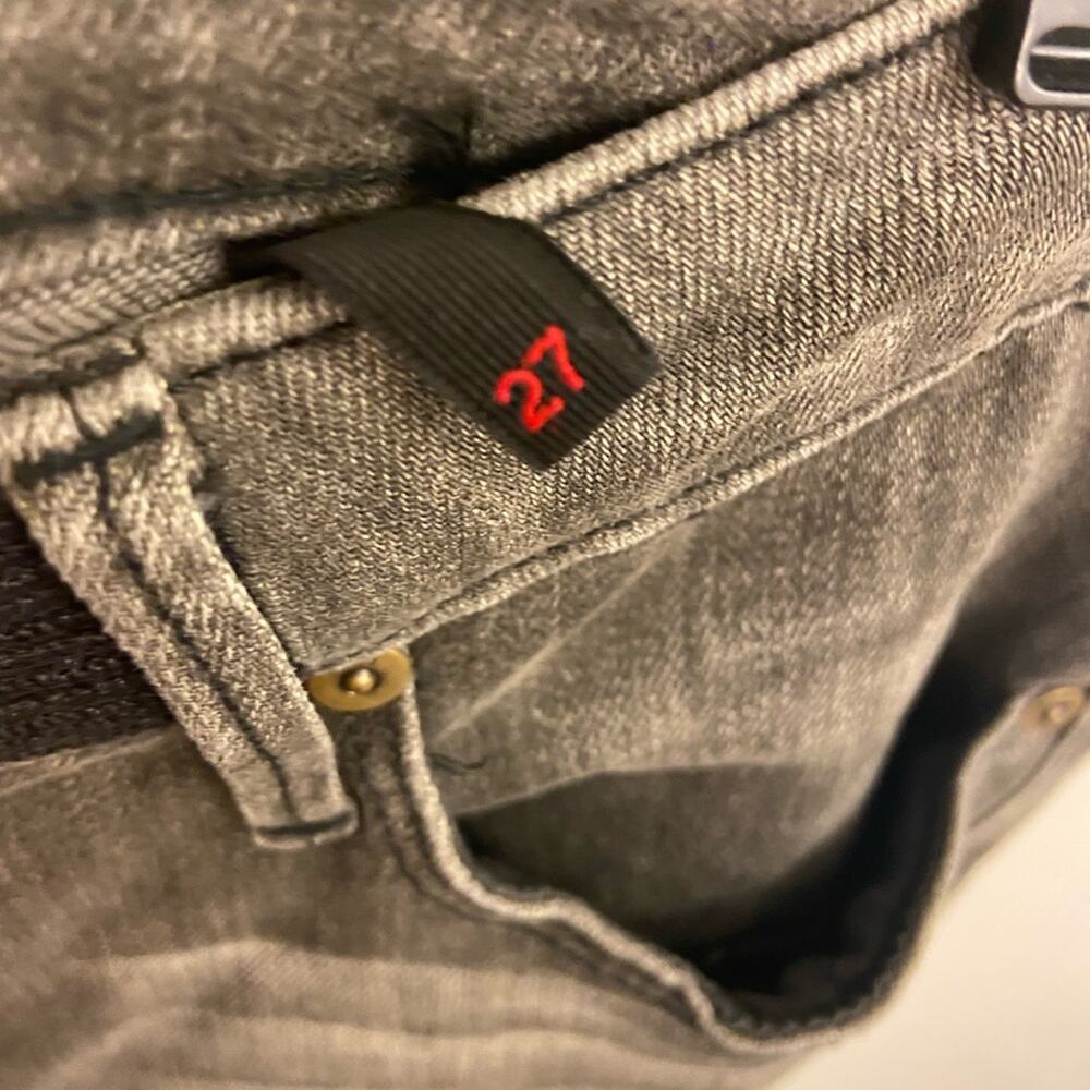 RtA Road to Awe Double Back Zip Jeans Perfect Grey Size 27 - Picture 7 of 11